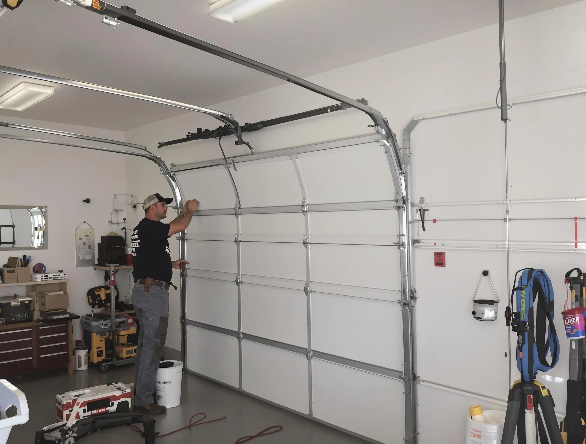 Meadowbrook Garage Door Repair team installing new garage door in Meadowbrook