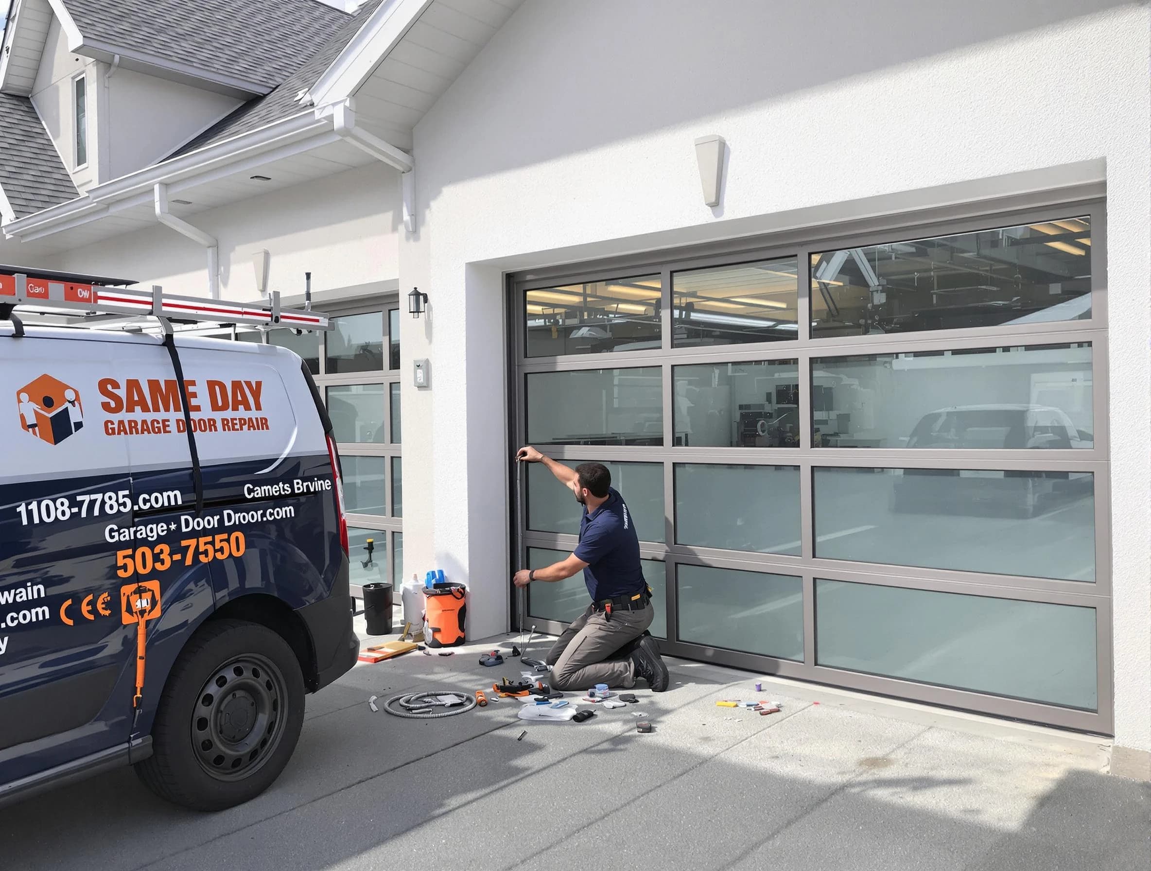 Same-day garage door repair service by Meadowbrook Garage Door Repair in Meadowbrook
