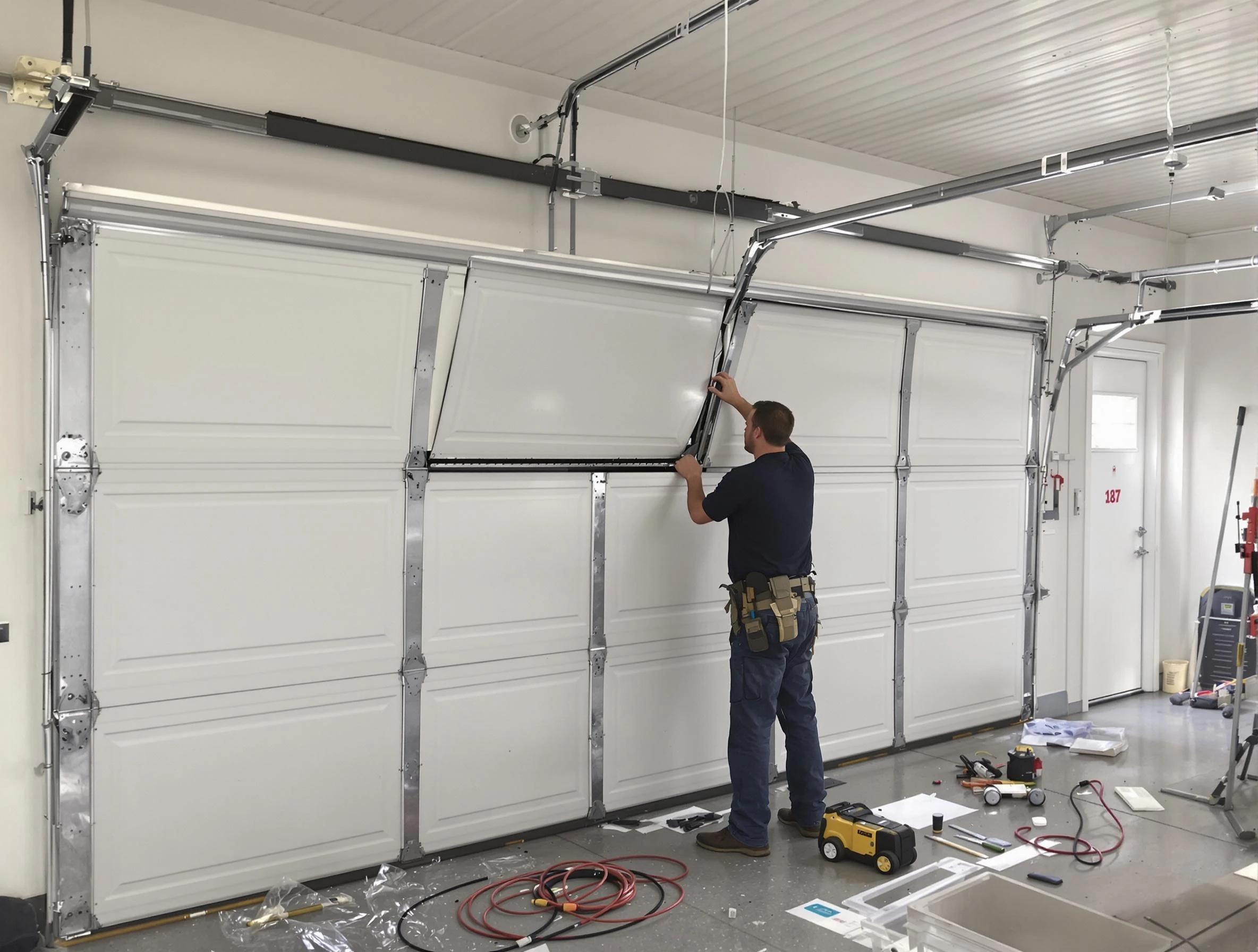 Garage Door Section Replacement in Meadowbrook