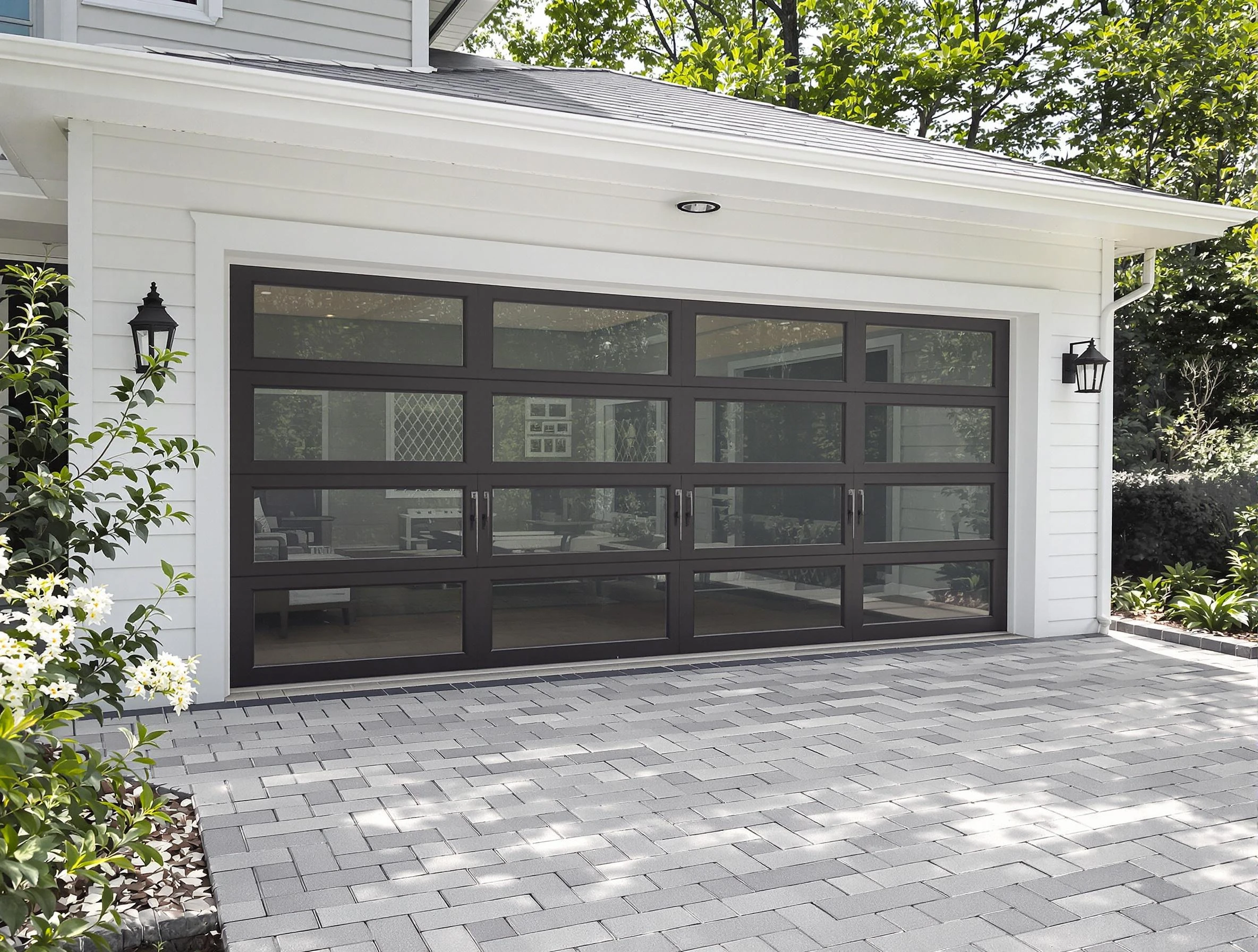 Meadowbrook Garage Door Repair design specialist presenting custom garage door options to Meadowbrook homeowner