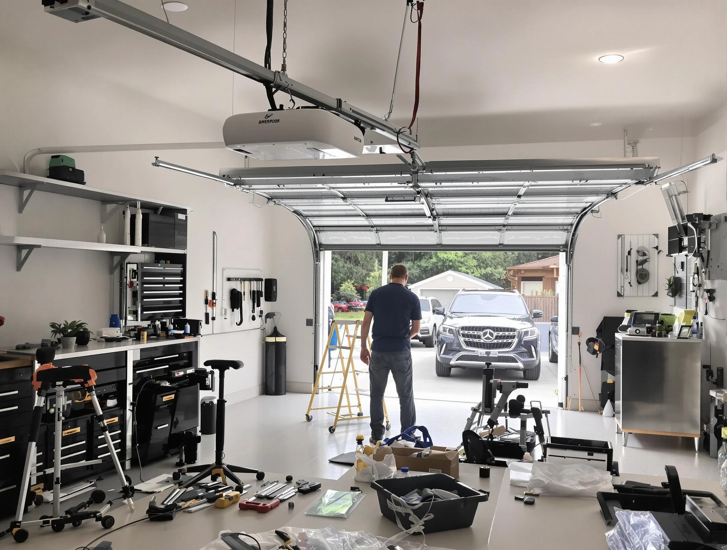 Garage door opener installation by Meadowbrook Garage Door Repair in Meadowbrook