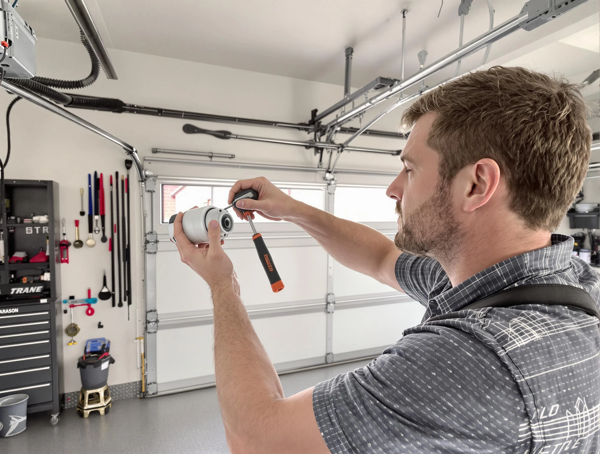 Garage door opener repair service by Meadowbrook Garage Door Repair in Meadowbrook