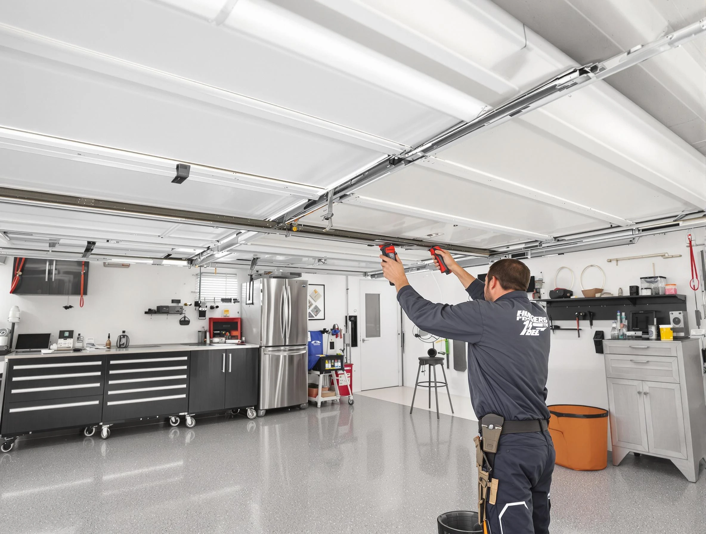 Overhead garage door repair service by Meadowbrook Garage Door Repair in Meadowbrook