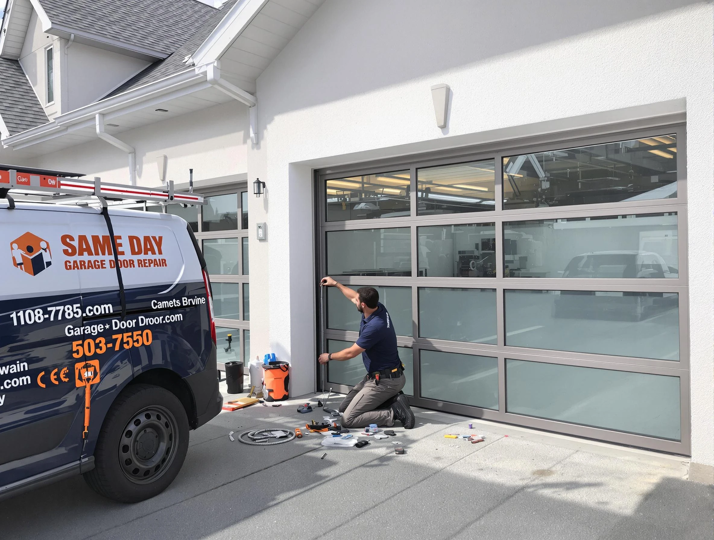 Same-day garage door repair service by Meadowbrook Garage Door Repair in Meadowbrook